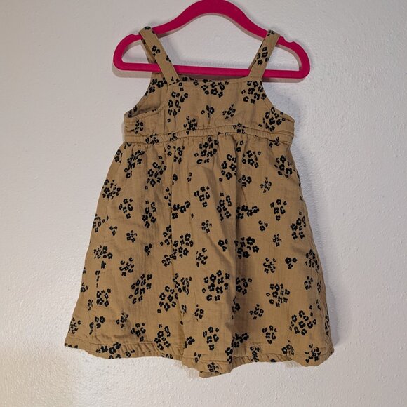 Baby & Toddler Girl Jumping Beans Tan and Black Flower Print Size 3T - Picture 3 of 7